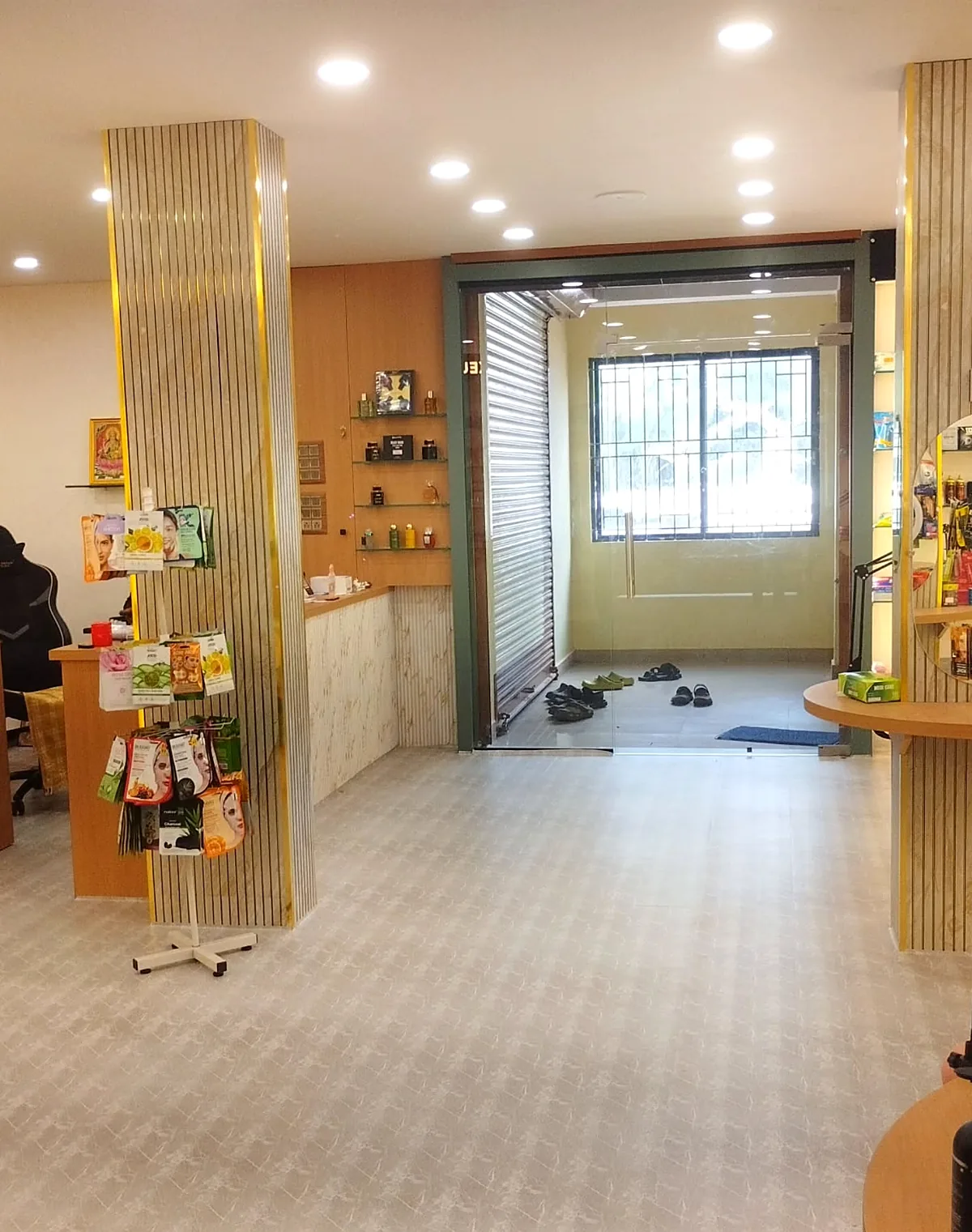 Store floor near the entrance