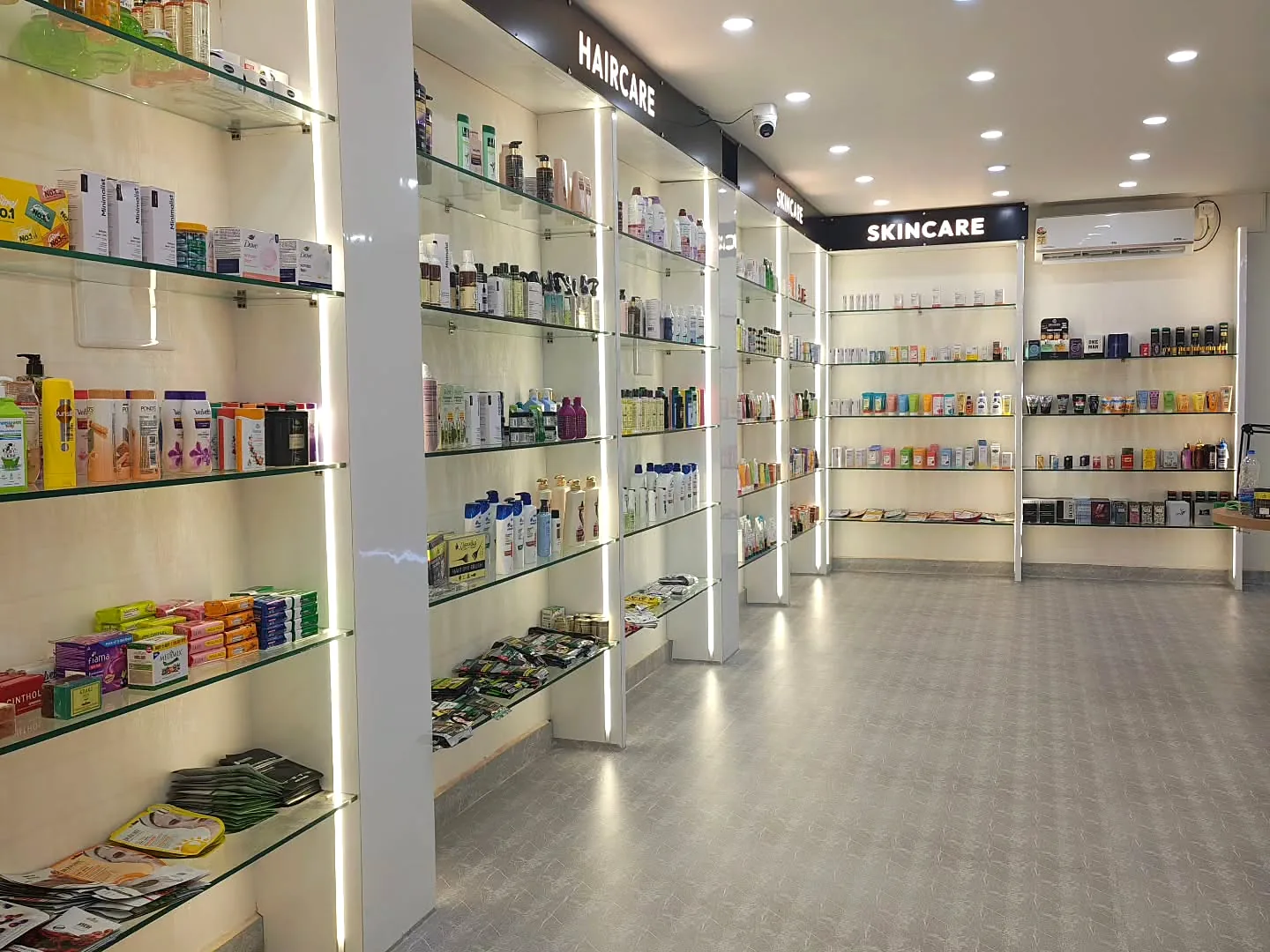 Haircare and skincare walls